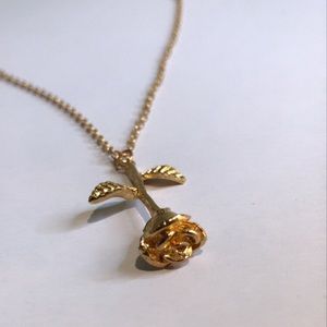GOLD ROSE NECKLACE 🌹⚡️